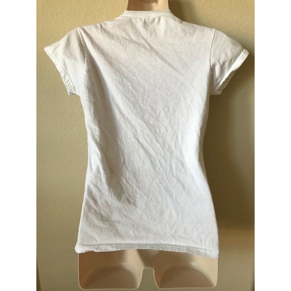 Gildan Glitter Sparkle Ciroc Summer Colada Crew Neck Short Sleeve Top Size S - Picture 3 of 3